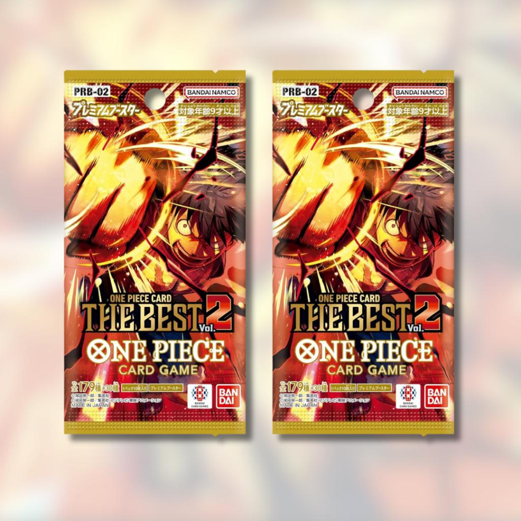 [ พร้อมส่ง!! ] ยกกล่อง การ์ดเกมวันพีซ PREMIUM BOOSTER -ONE PIECE CARD THE BEST vol.2- [PRB02] : Bandai สินค้าใหม่ล่าสุด  (p3) (250g)