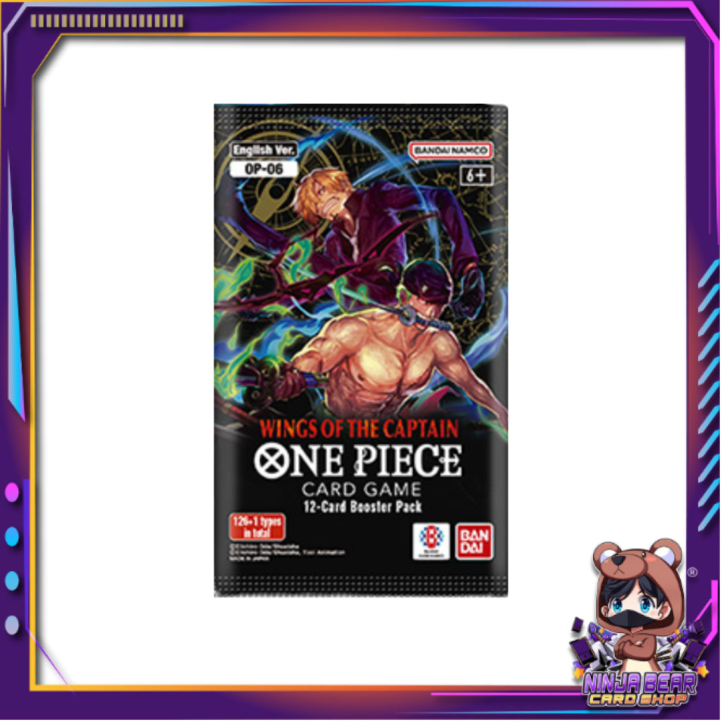 [ 1 ซอง ] ONE PIECE CARD GAME : WINGS OF THE CAPTAIN BOOSTER PACKS [OP06] Ver.English (p3)(80g)