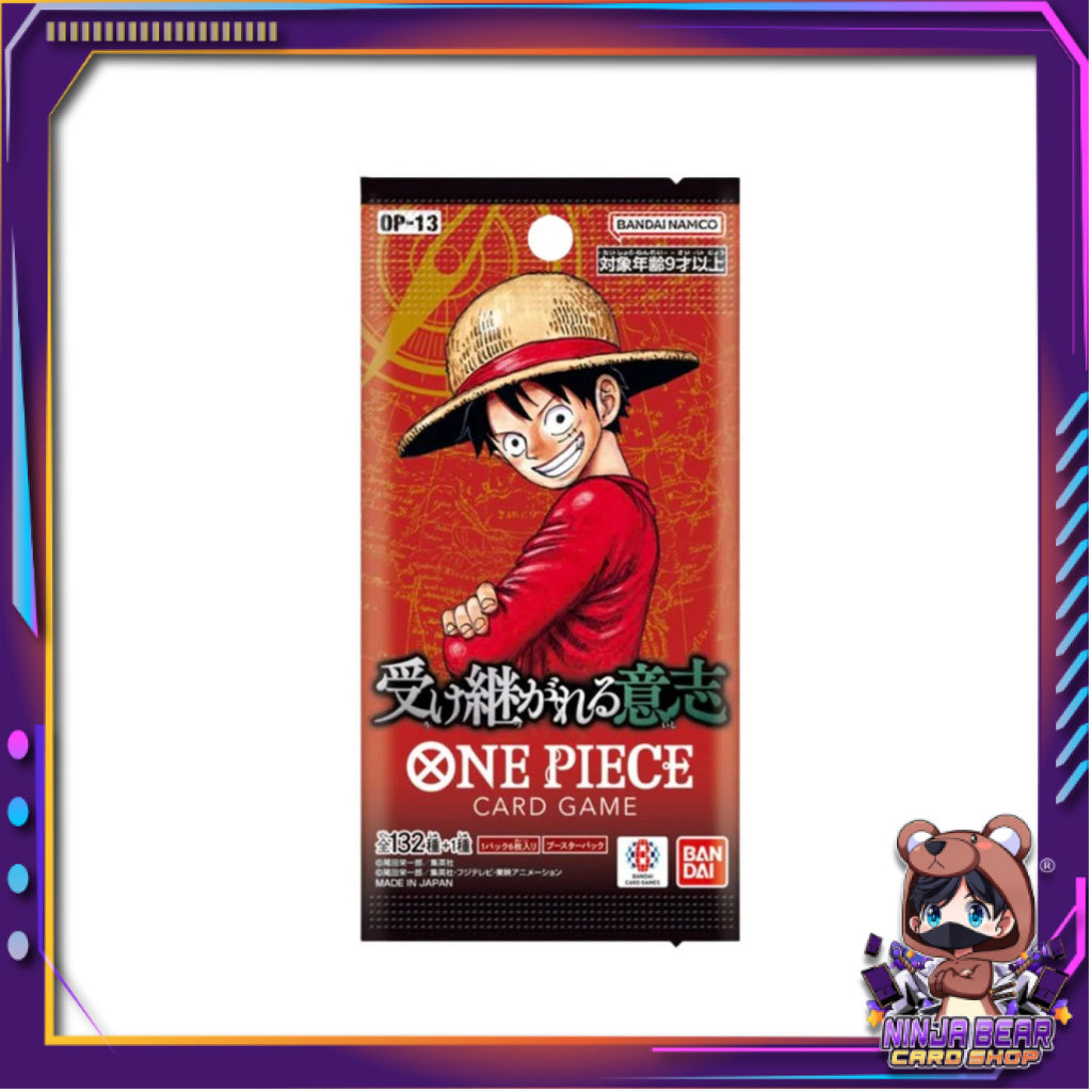[ 1 ซอง ] การ์ดเกมวันพีซ ONE PIECE Card Game  -Carrying on His Will-  Booster Pack [OP13] (p2)