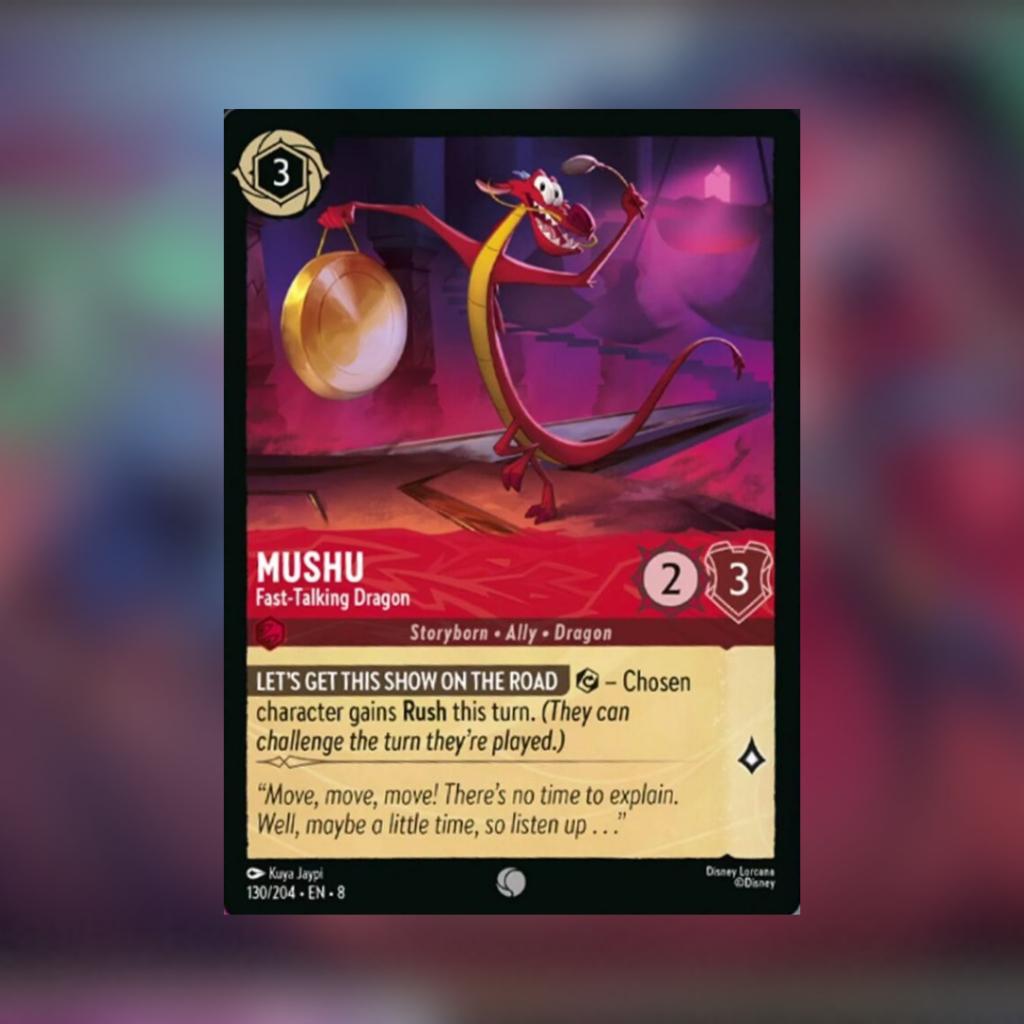 Disney Lorcana : Reign of Jafar Ruby-Steel Single Deck พร้อมส่ง!!  (p2)(230g)