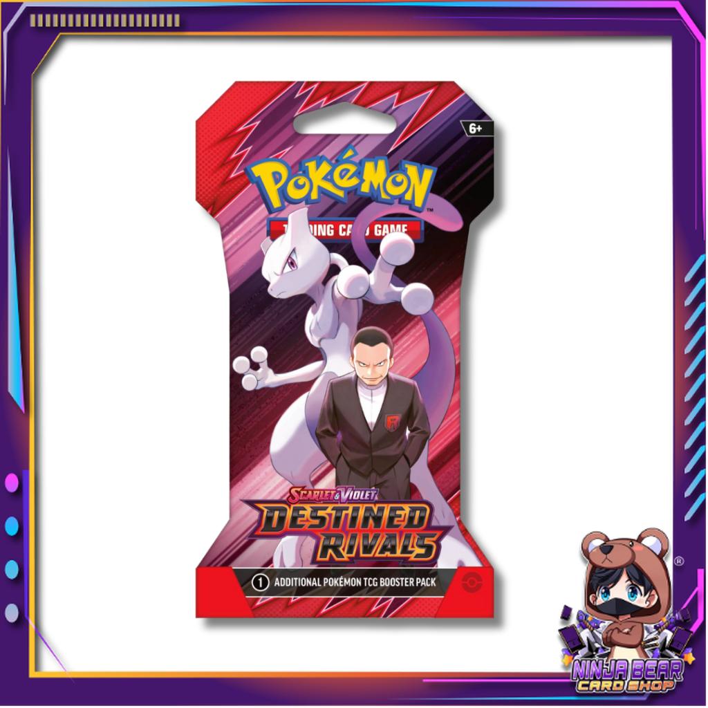 [ พร้อมส่ง!! ] การ์ดเกมโปเกมอน Pokémon TCG Scarlet & Violet—Destined Rivals ENG SV10 รุ่น Sleeved Booster Pack มาลุ้นๆนอกเรตการันตีกัน  (p3) (100g)