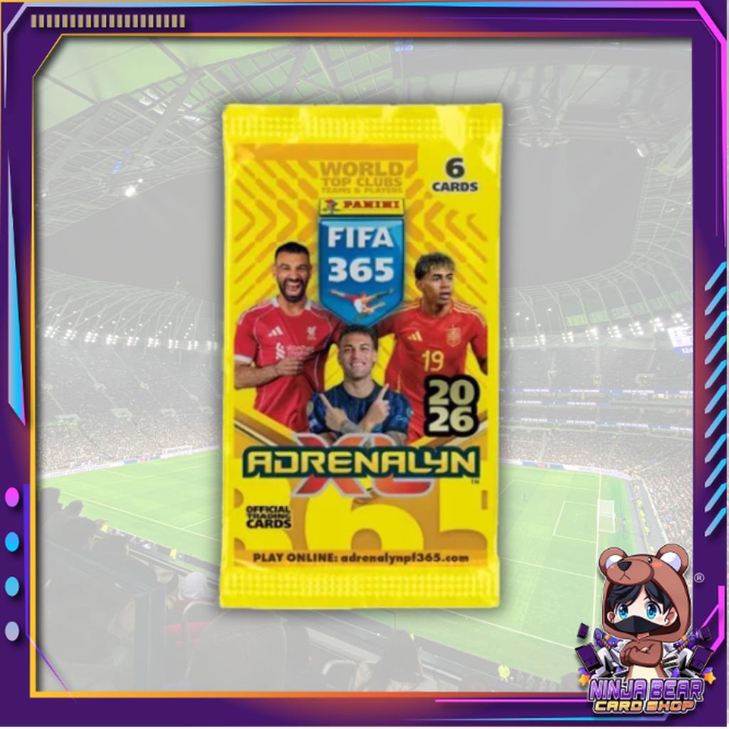 [ พร้อมส่ง!! ] แยกซอง  การ์ดสะสมฟุตบอล Panini FIFA 365 2026 Adrenalyn XL (p4) ( 50 กรัม )
