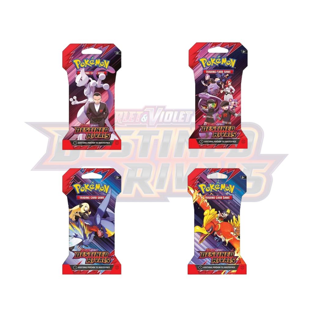 [ พร้อมส่ง!! ] การ์ดเกมโปเกมอน Pokémon TCG Scarlet & Violet—Destined Rivals ENG SV10 รุ่น Sleeved Booster Pack มาลุ้นๆนอกเรตการันตีกัน  (p3) (100g)