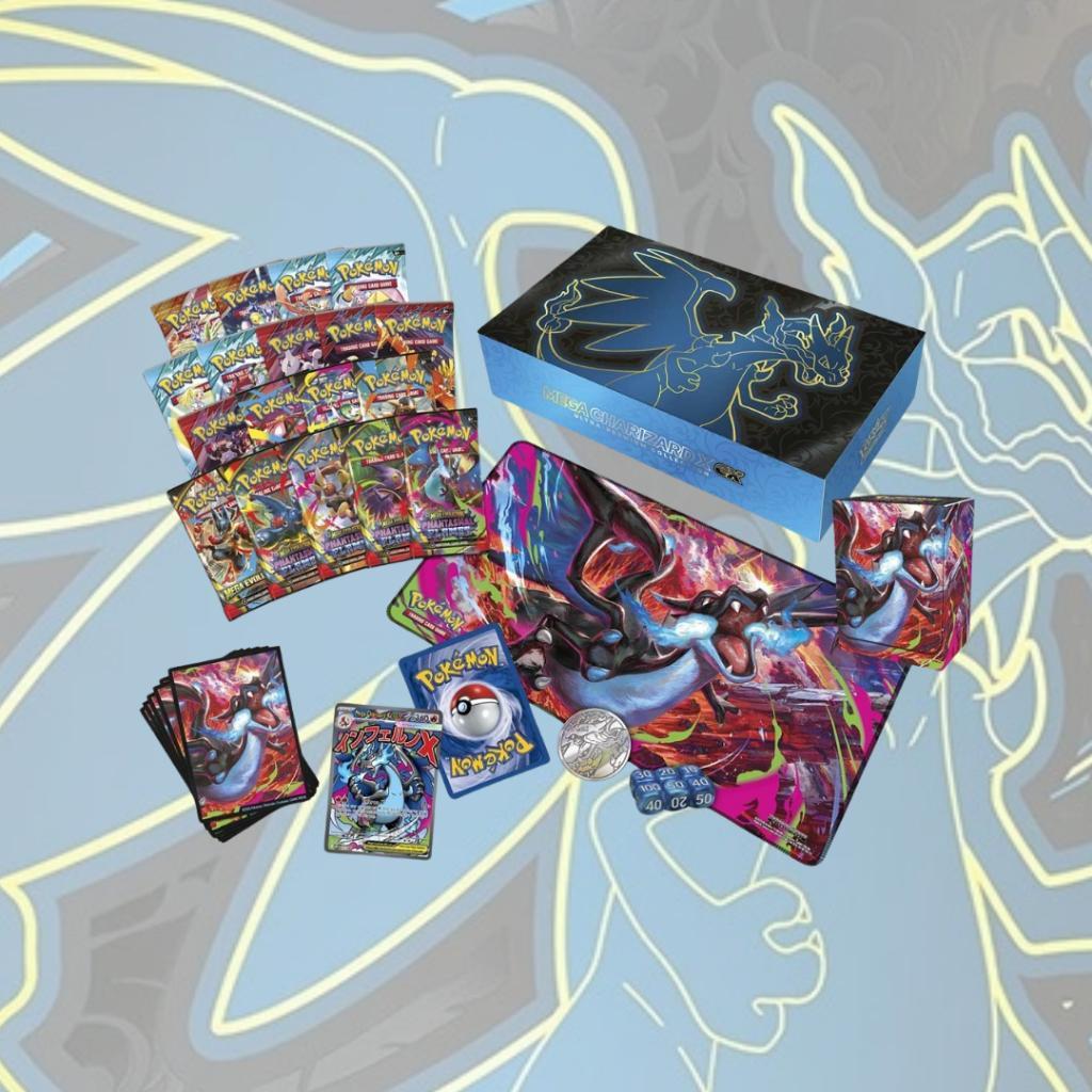 [ พร้อมส่ง!!! ] Pokemon TCG MEGA CHARIZARD X EX ULTRA PREMIUM COLLECTION SET ใหม่ล่าสุด! (p3) (1.80 kg)