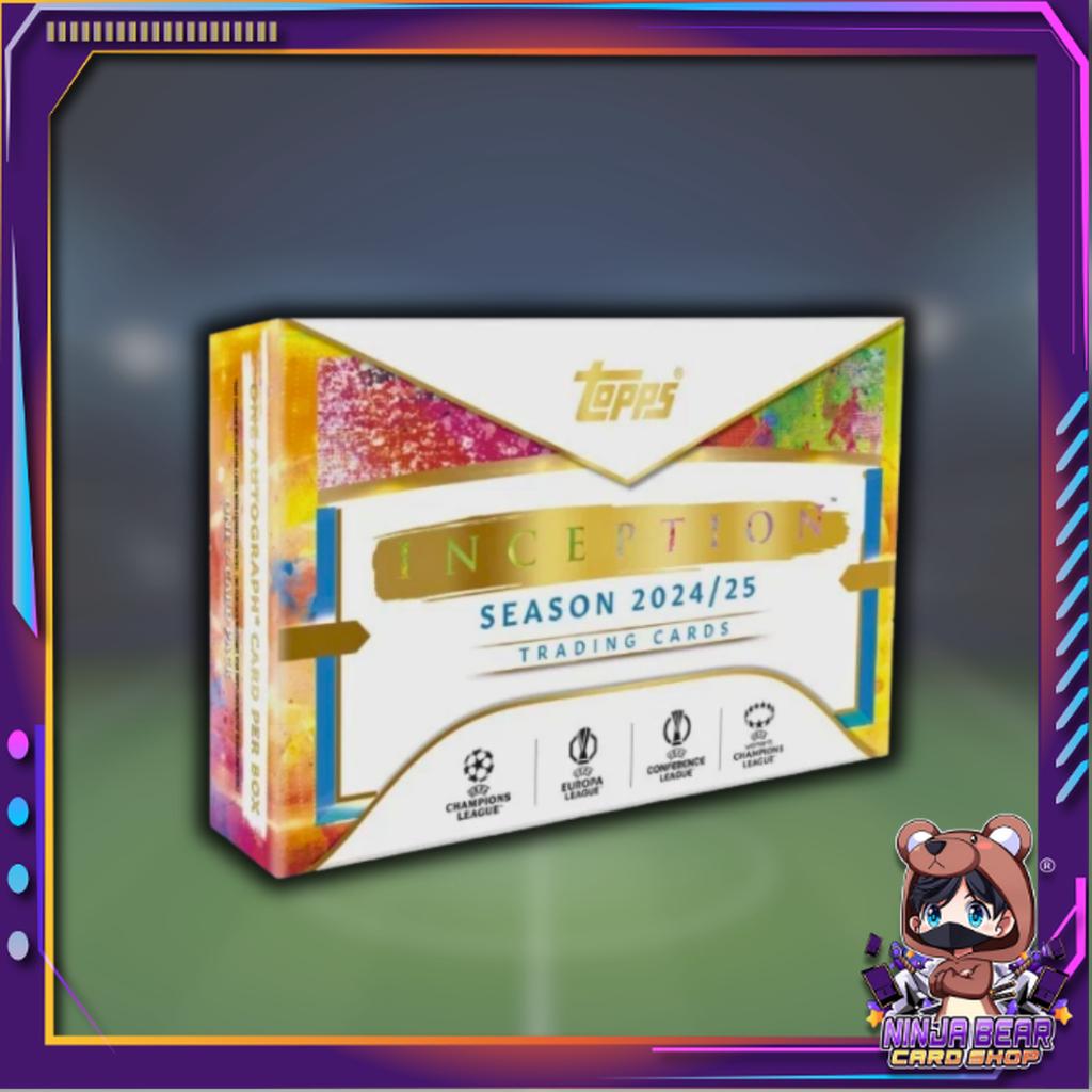 [ ยกกล่อง  พร้อมส่ง!! ]  การ์ดสะสมฟุตบอล 2024-2025 Topps Inception UEFA Club Competitions - Hobby Box (p3) (120g)