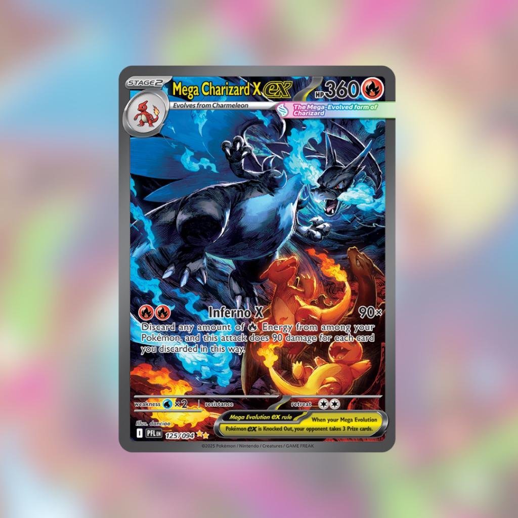 [ พร้อมส่ง! ] แยกซอง การ์ดเกมโปเกมอน Pokémon TCG Mega Evolution – Phantasmal Flames (ENG) การ์ดเกม การ์ดสะสม (p2) (80 g)