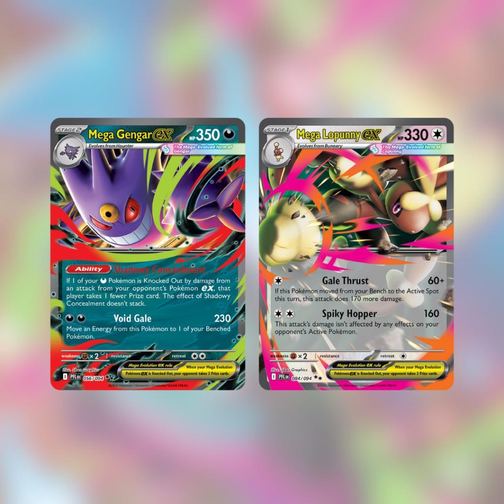 [ พร้อมส่ง! ] แยกซอง การ์ดเกมโปเกมอน Pokémon TCG Mega Evolution – Phantasmal Flames (ENG) การ์ดเกม การ์ดสะสม (p2) (80 g)