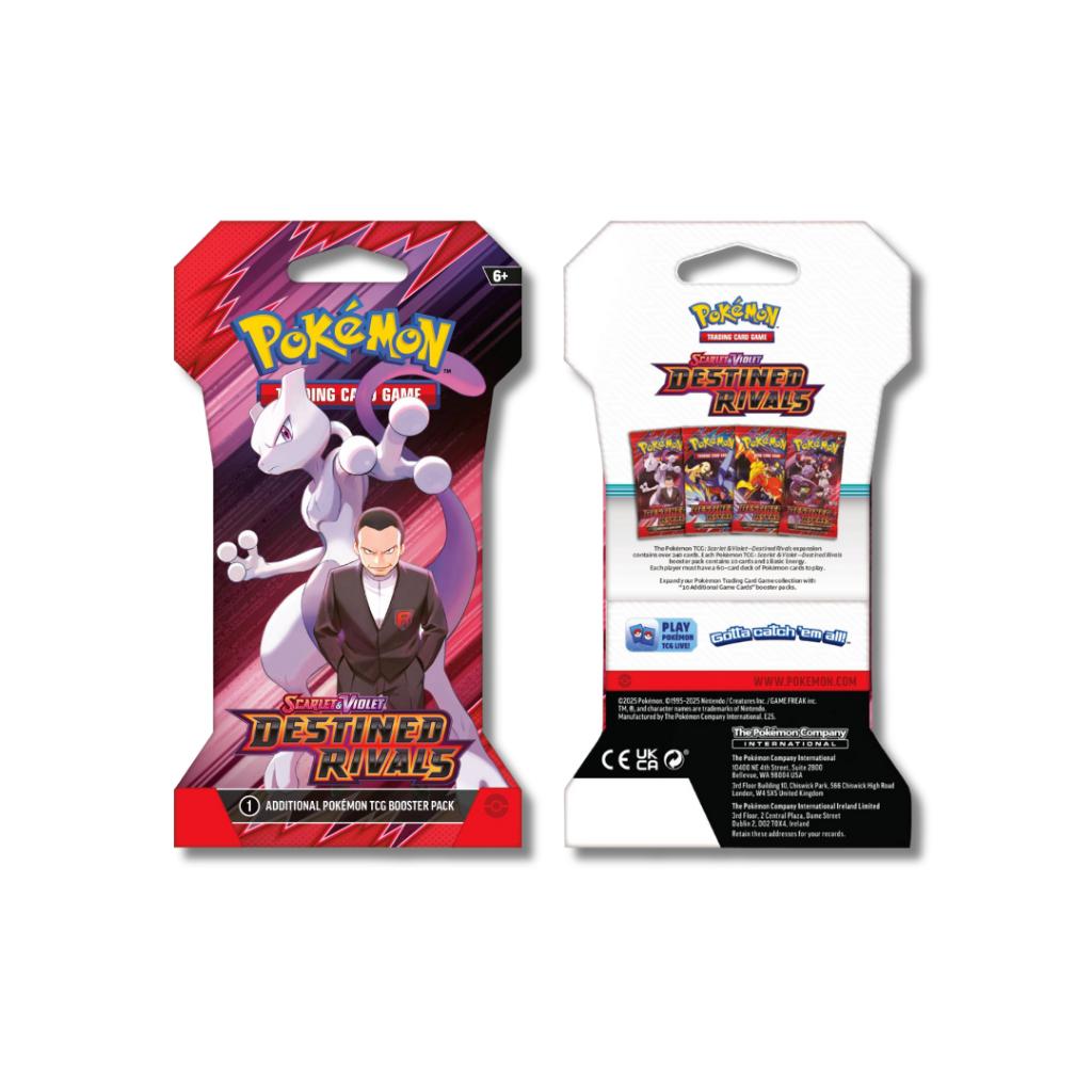[ พร้อมส่ง!! ] การ์ดเกมโปเกมอน Pokémon TCG Scarlet & Violet—Destined Rivals ENG SV10 รุ่น Sleeved Booster Pack มาลุ้นๆนอกเรตการันตีกัน  (p3) (100g)