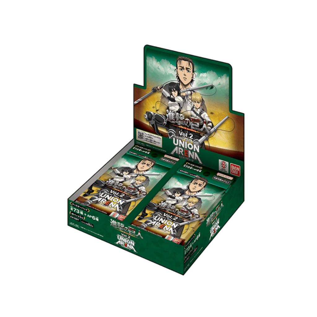 [ พร้อมส่ง!! ]  แยกซอง การ์ดเกม ผ่าพิภพไททัน UNION ARENA BOOSTER PACK Attack on Titan Vol.2 [EX10BT] .ใหม่ล่าสุด! ตามหา 3 ดาว นอกเรต!! (p0)