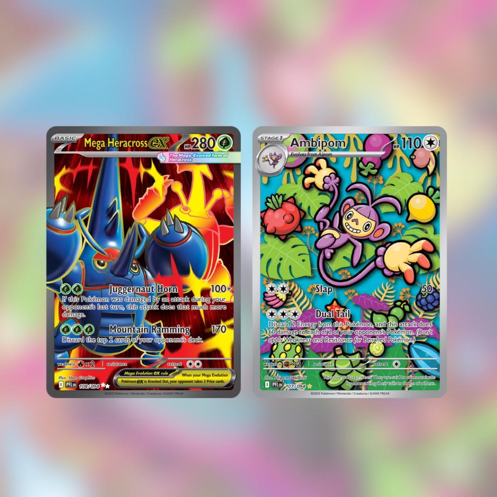 [ พร้อมส่ง! ] แยกซอง การ์ดเกมโปเกมอน Pokémon TCG Mega Evolution – Phantasmal Flames (ENG) การ์ดเกม การ์ดสะสม (p2) (80 g)