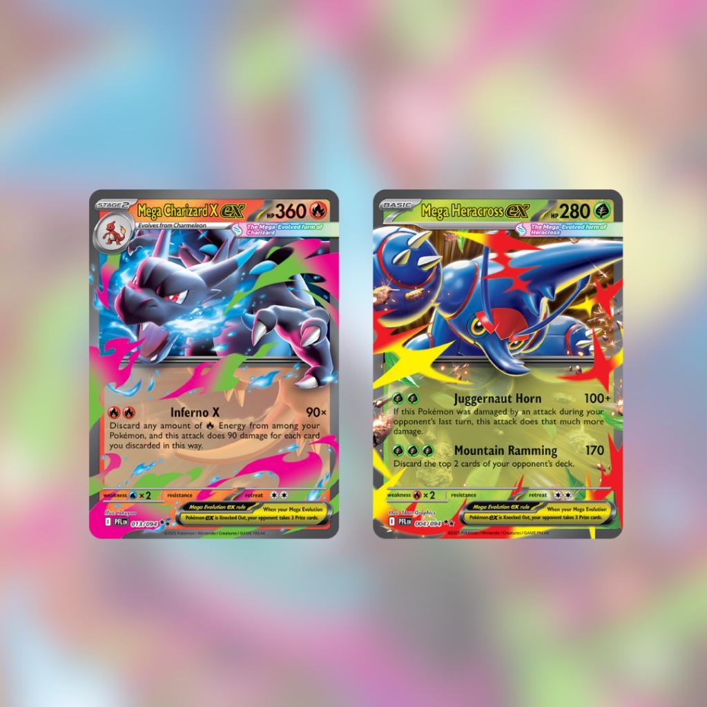 [ พร้อมส่ง! ] แยกซอง การ์ดเกมโปเกมอน Pokémon TCG Mega Evolution – Phantasmal Flames (ENG) การ์ดเกม การ์ดสะสม (p2) (80 g)