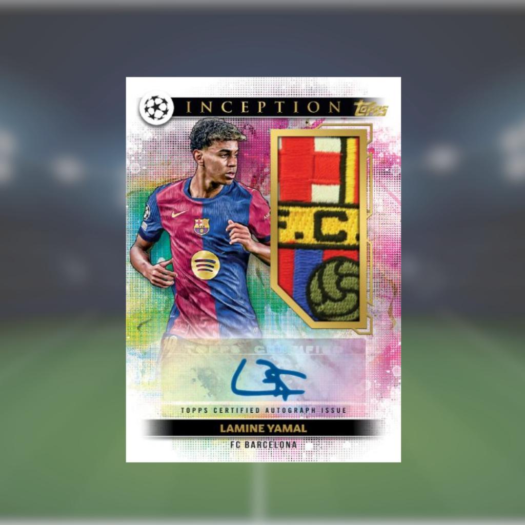 [ ยกกล่อง  พร้อมส่ง!! ]  การ์ดสะสมฟุตบอล 2024-2025 Topps Inception UEFA Club Competitions - Hobby Box (p3) (120g)