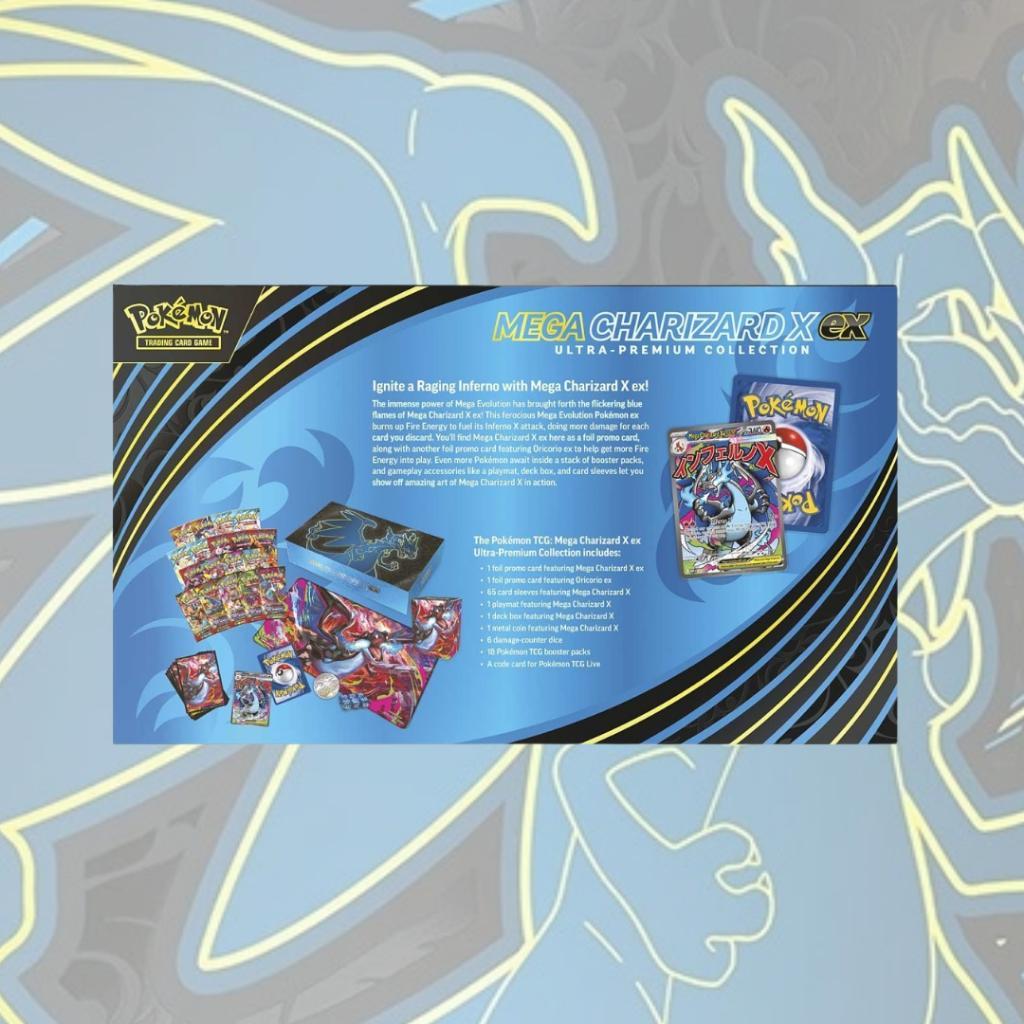 [ พร้อมส่ง!!! ] Pokemon TCG MEGA CHARIZARD X EX ULTRA PREMIUM COLLECTION SET ใหม่ล่าสุด! (p3) (1.80 kg)