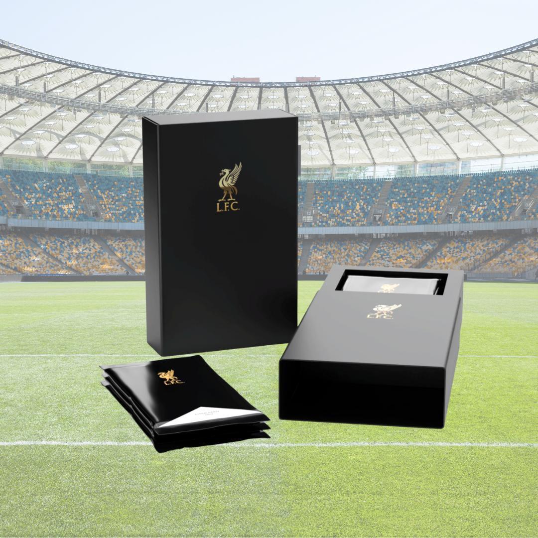 [ พร้อมส่ง!! ] ยกกล่อง การ์ดฟุตบอล Futera Liverpool FC  /  Arsenal FC  / Barcelona FC Platinum 2025-26 Hobby Box (p3) (230g)