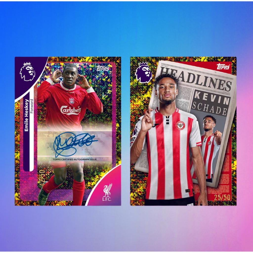 [ พร้อมส่ง! ] การ์ดสะสมฟุตบอล Topps Premier League 2026 Super Tin - Hall of Fame Series #1 #2 #3 ใหม่ล่าสุด! (p4) ( 420 กรัม )