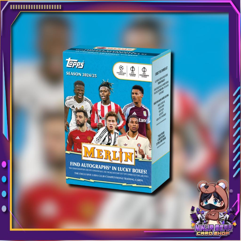 [ ยกกล่อง ] 2024-25 Topps Merlin UCC  Value Box พร้อมส่ง!!  (p3) (220g)