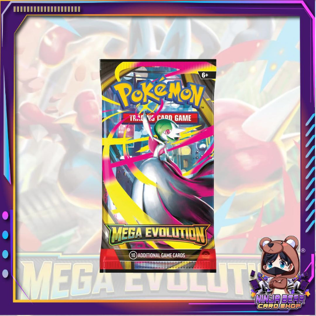 [ พร้อมส่ง!! แยกซอง ] ซองการ์ดโปเกมอนภาษาอังกฤษ Pokemon TCG: Mega Evolution  Booster Pack (p2)