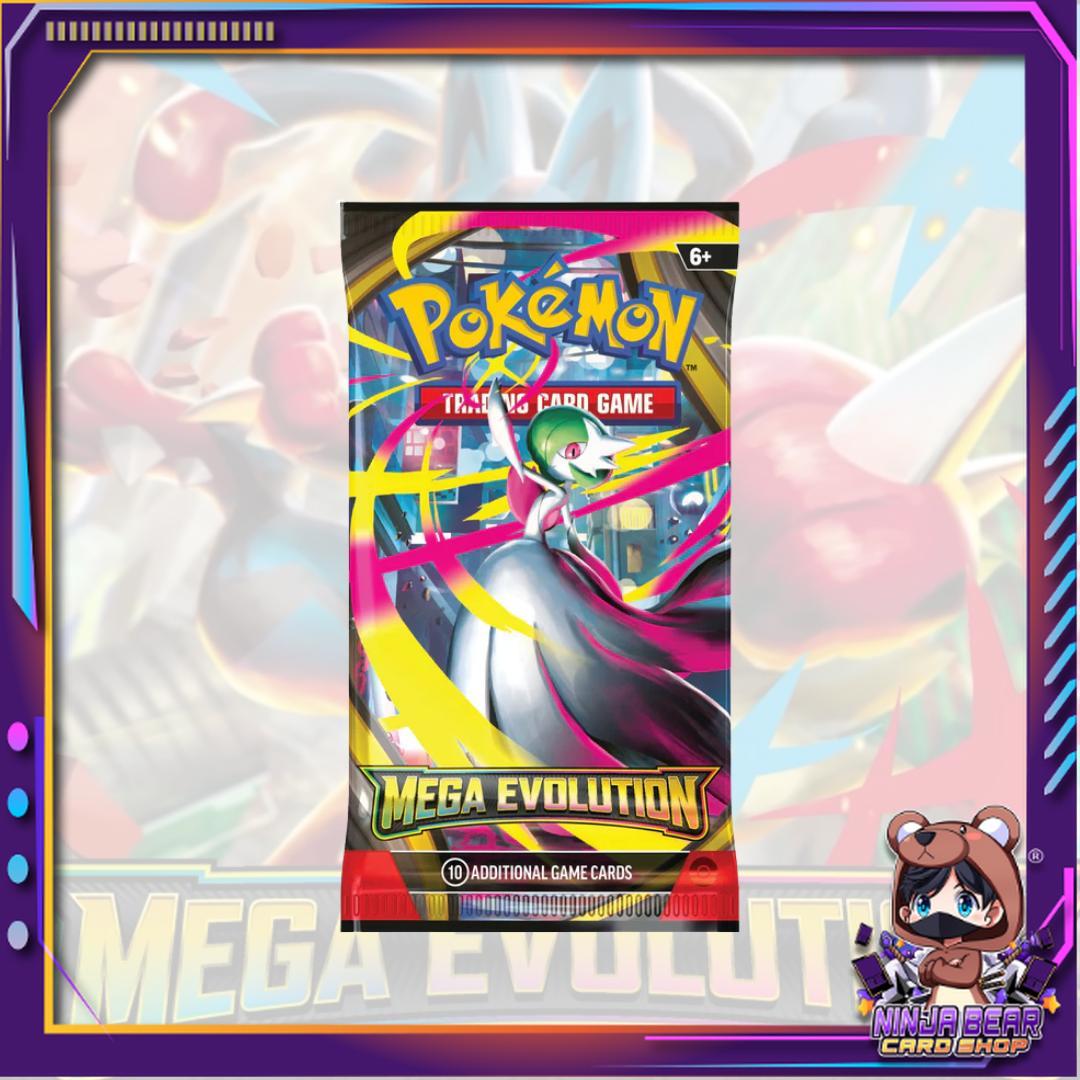 [ พร้อมส่ง!! แยกซอง ] ซองการ์ดโปเกมอนภาษาอังกฤษ Pokemon TCG: Mega Evolution  Booster Pack (p2)