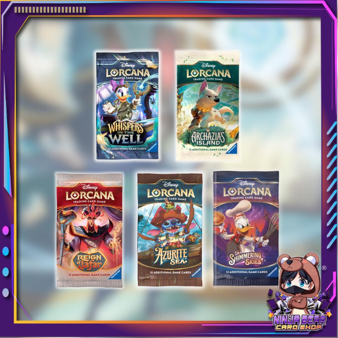 [ พร้อมส่ง! แยกซอง ]  การ์ดเกม Disney Lorcana :  Booster Pack (p4) ( 80 กรัม )