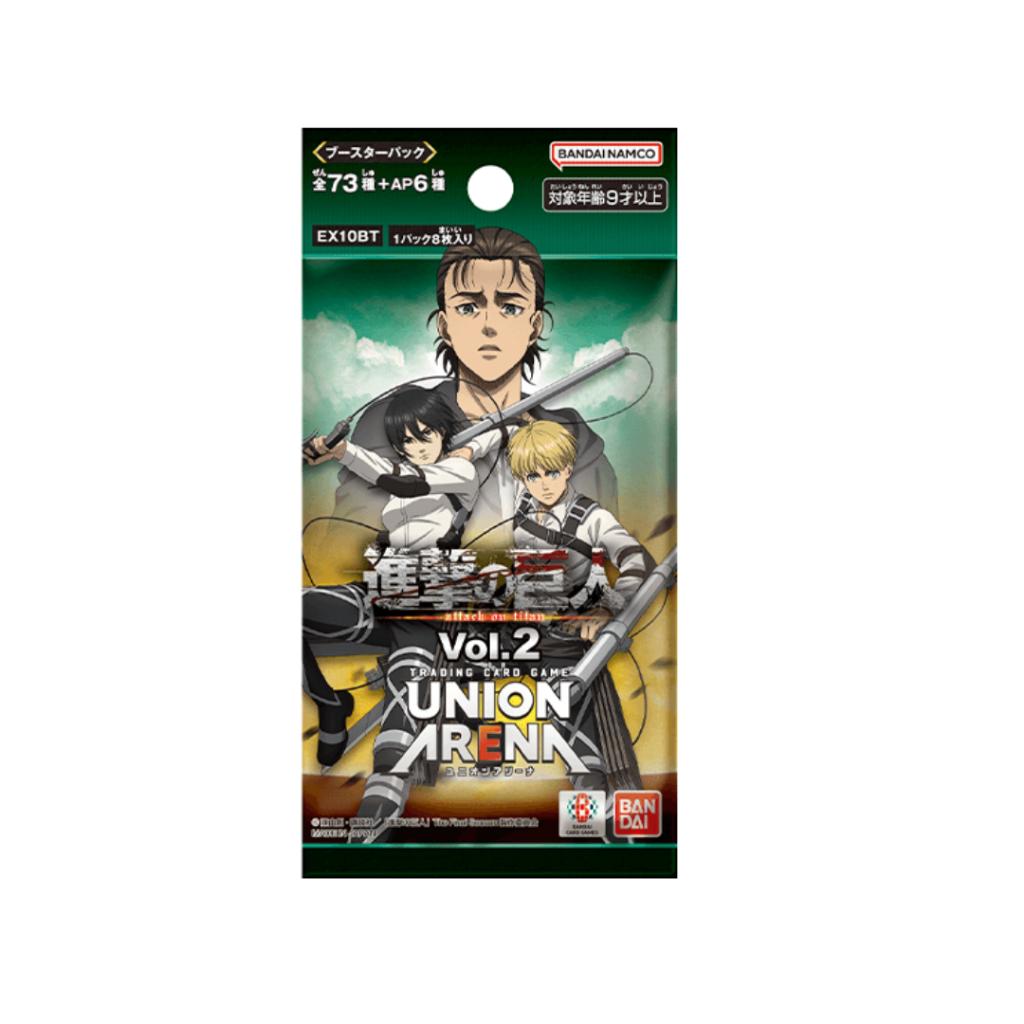 [ พร้อมส่ง!! ] กล่องการ์ดเกม ผ่าพิภพไททัน  UNION ARENA BOOSTER PACK Attack on Titan Vol.2 [EX10BT] .ใหม่ล่าสุด! ตามหา 3 ดาว นอกเรต!! (p0)