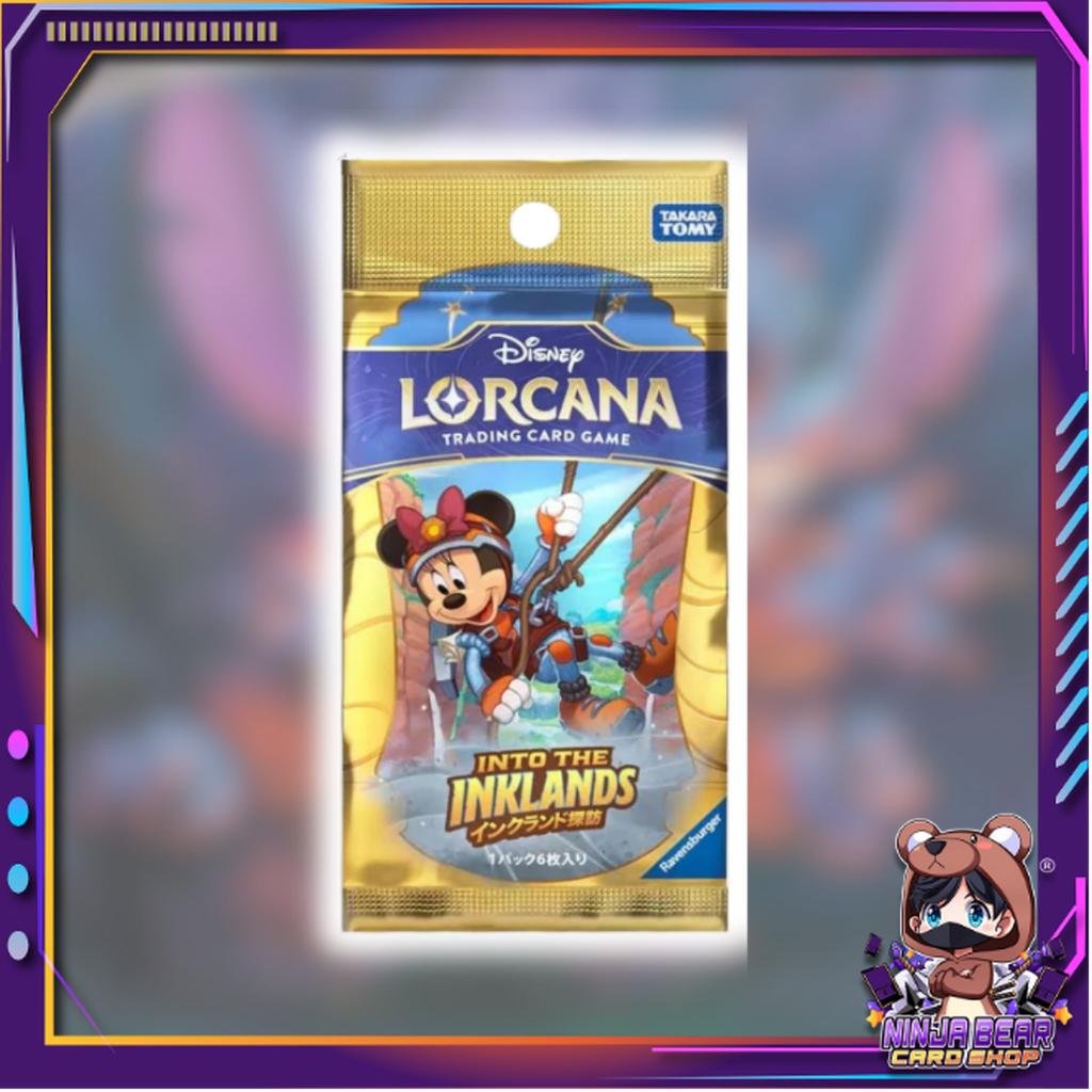 [ พร้อมส่ง!  แยกซอง ] Disney Lorcana TCG : INTO THE INKLANDS Japanese version Booster Pack TAKARA TOMY (p3)