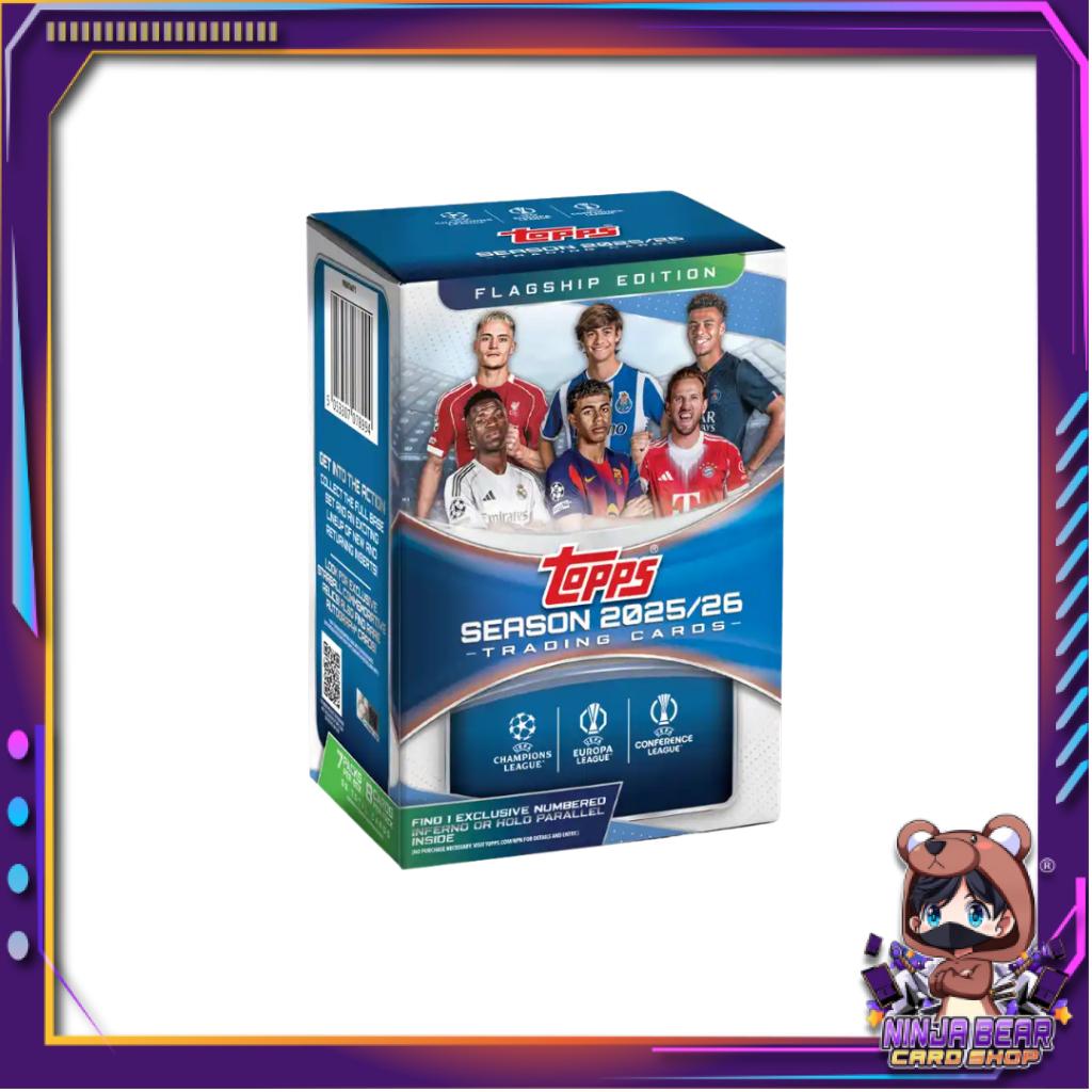 [ ยกกล่อง ] 2025-26 Topps UEFA Club Competitions - Value Box พร้อมส่ง!!  (p3)(250g)