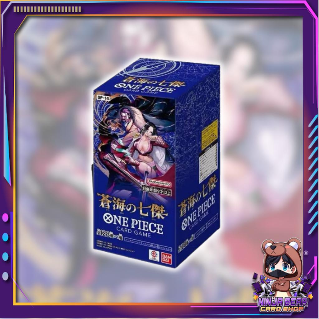 [ พร้อมส่ง! ] ยกกล่อง การ์ดเกมวันพีซ One Piece Booster Box (OP14) -The Azure Sea’s Seven- (p3) (500g)