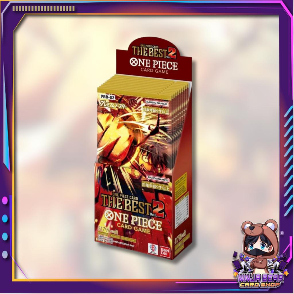 [ พร้อมส่ง!! ] ยกกล่อง การ์ดเกมวันพีซ PREMIUM BOOSTER -ONE PIECE CARD THE BEST vol.2- [PRB02] : Bandai สินค้าใหม่ล่าสุด  (p3) (250g)