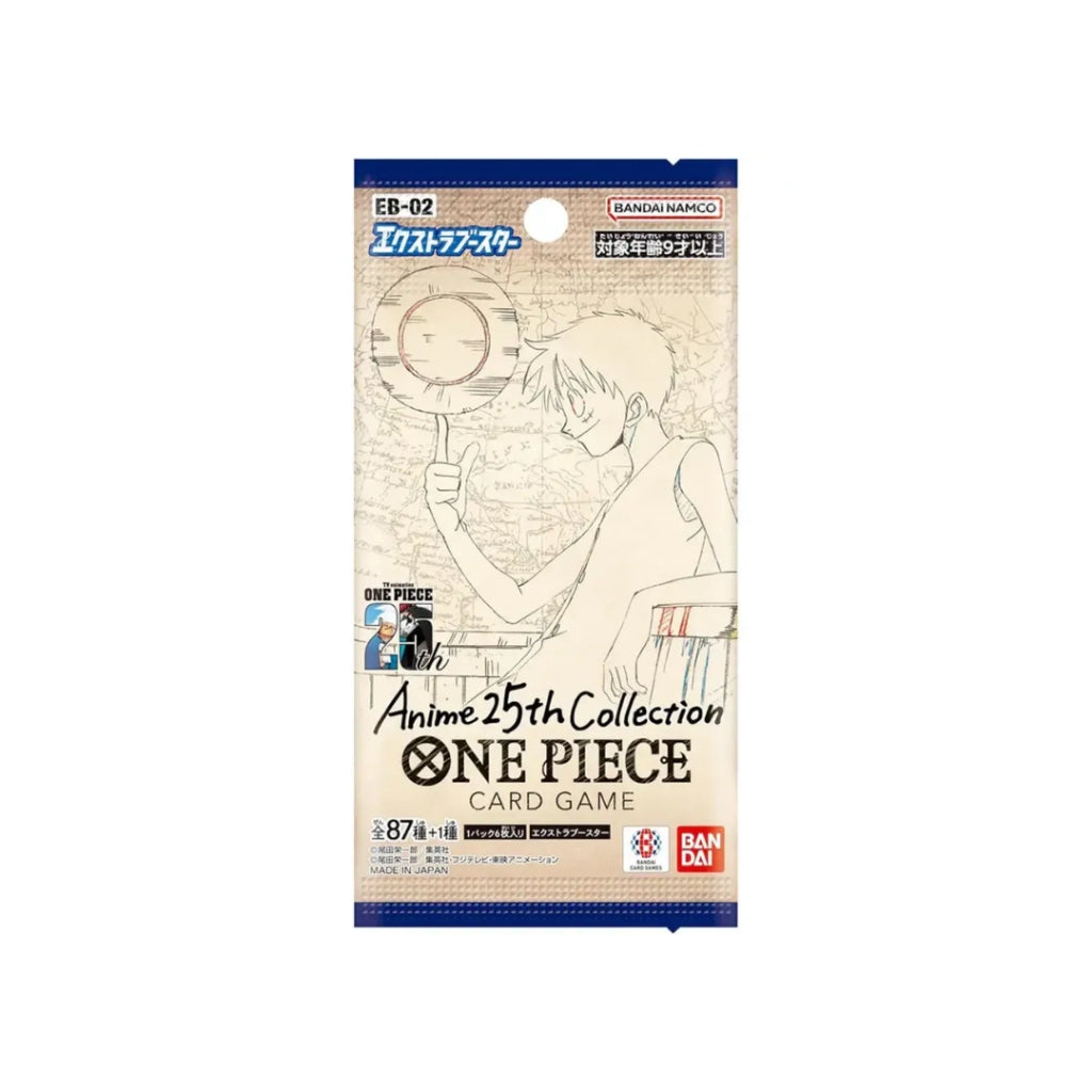[ 1 ซอง ] การ์ดเกมวันพีซ One Piece Card Game Extra Booster Anime 25th Collection EB-02 (p2)