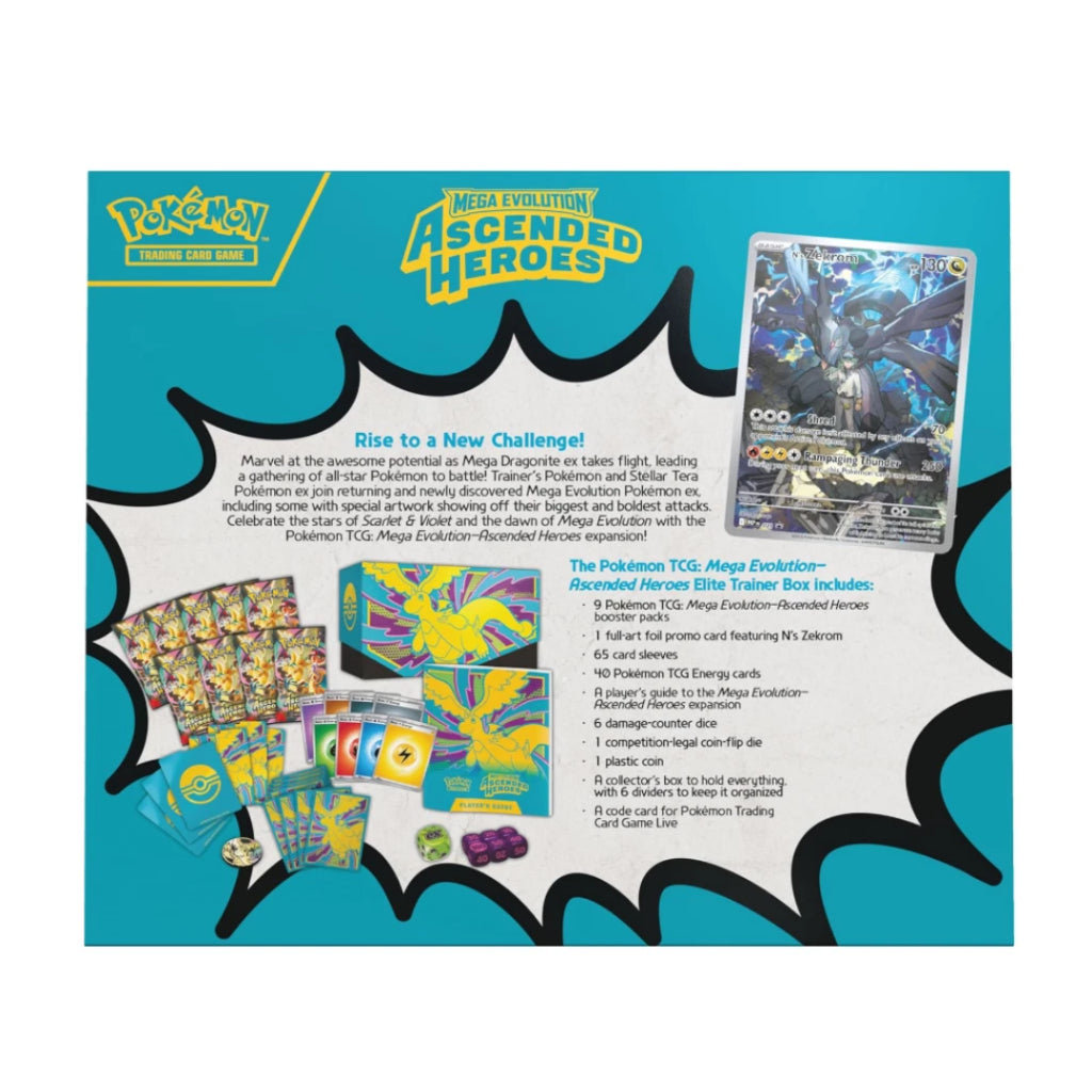 [ ยกกล่อง ] Pokémon TCG : Mega Evolution Ascended Heroes  Elite Trainer Box (p3)